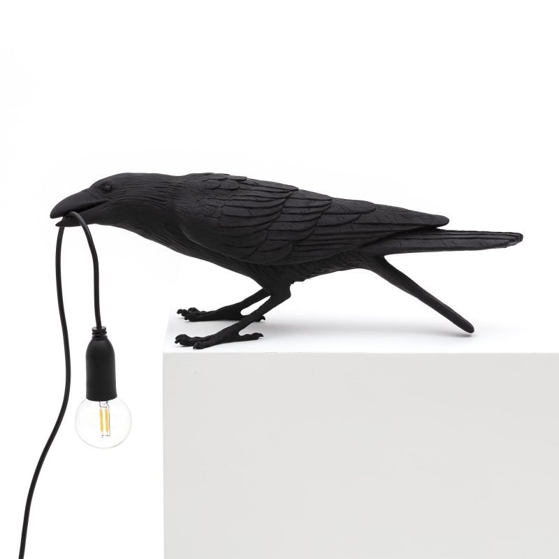 Настольная лампа Seletti Bird Lamp Black  Playing Черный в Сочи | Loft Concept 