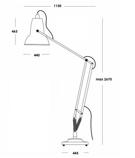 Напольная лампа Anglepoise Giant 1227 Floor Lamp в Сочи