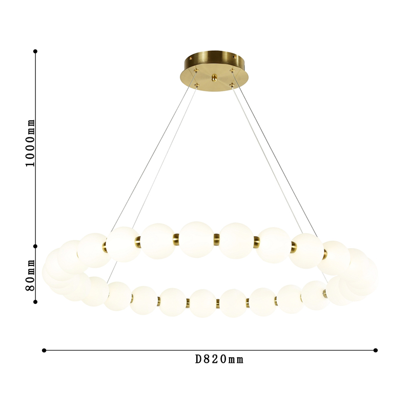 Люстра с плафоном из акриловых шаров PEARLS  в Сочи