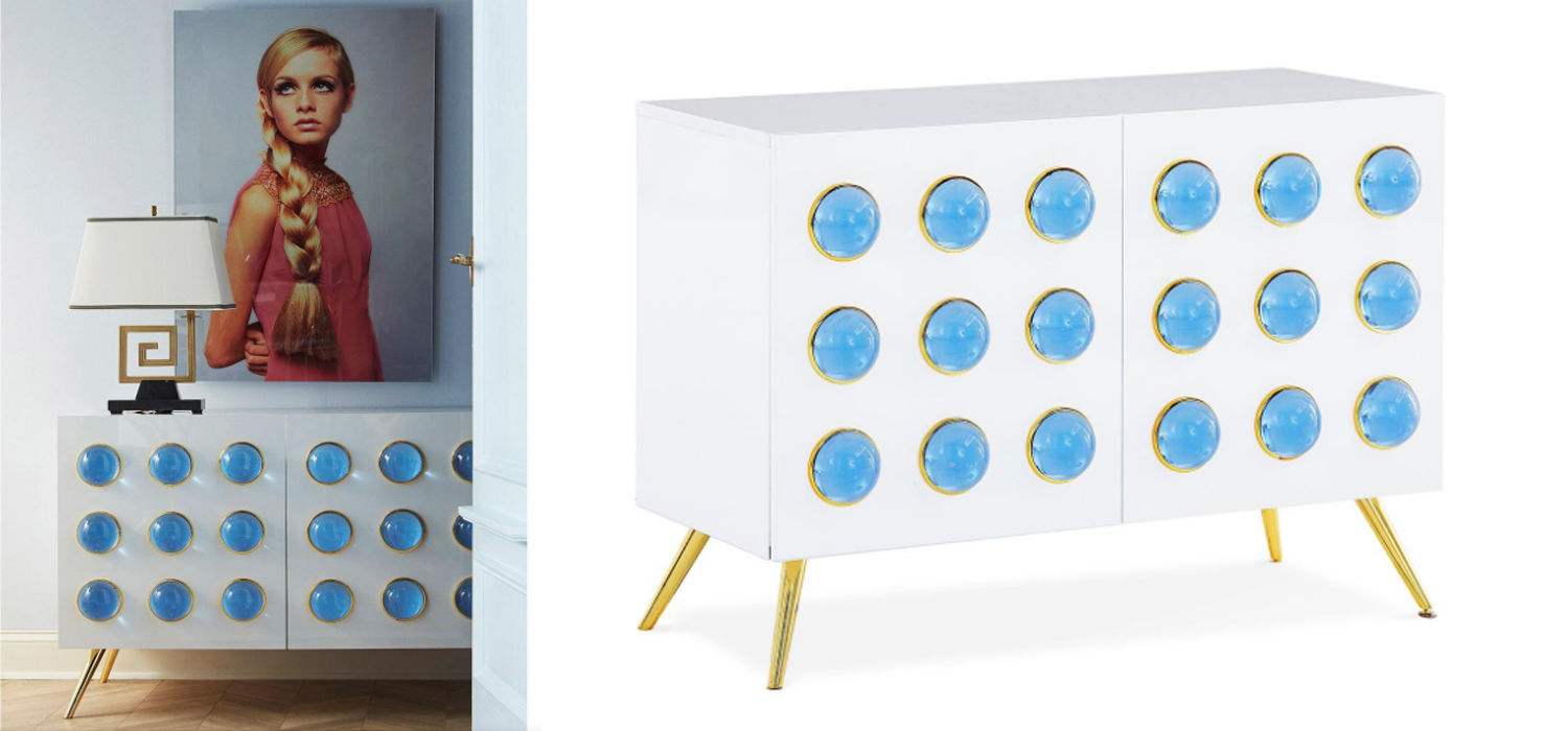 Буфет Jonathan Adler Globo Lucite Cabochon Cabinet - фото №1