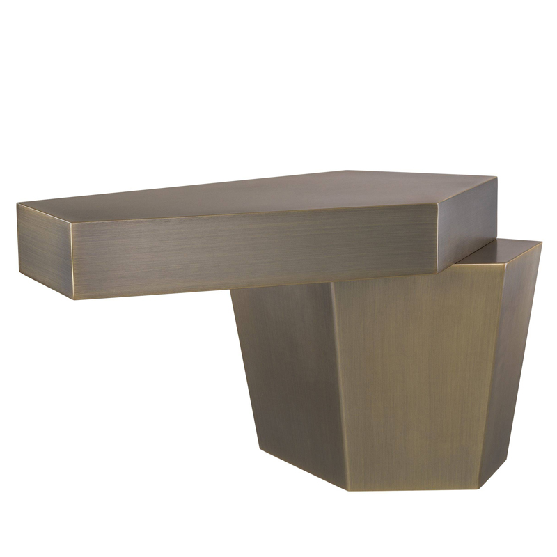 Кофейный стол Eichholtz Coffee Table Calabasas Low brass Латунь Античная полированная в Сочи | Loft Concept 