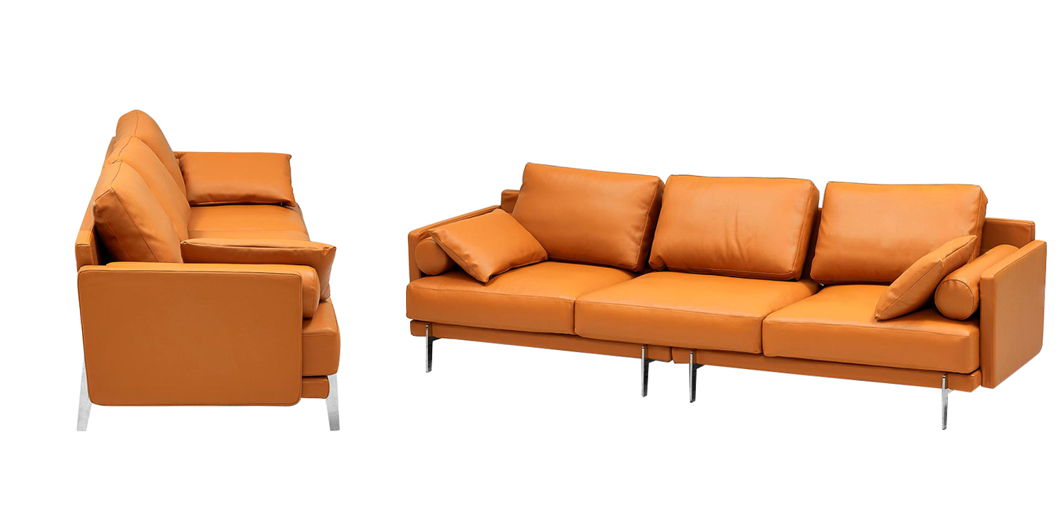 Диван Mosley Orange Sofa Оранжевый - фото №1