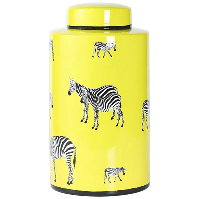 Ваза Yellow Vase Zebra Желтый Белый Черный в Сочи | Loft Concept 