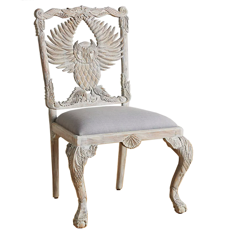 Стул Handcarved Menagerie Owl Dining Chair Светлый дуб в Сочи | Loft Concept 