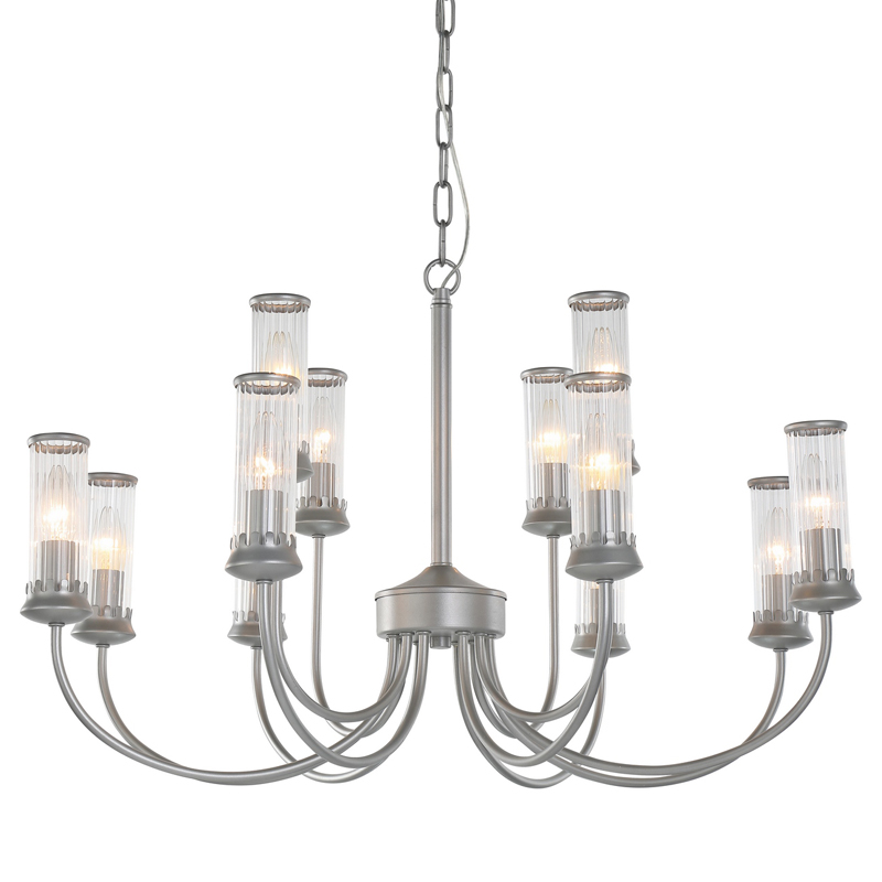 Люстра Morgane Chandelier silver 78 Серебряный Прозрачный в Сочи | Loft Concept 