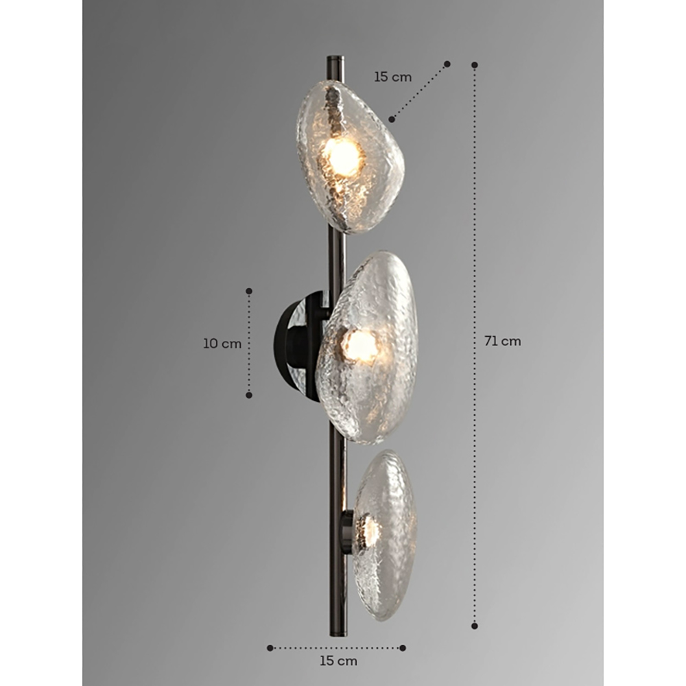 Бра LINDIS FROST LONG WALL 3 лампы Прозрачное стекло в Сочи