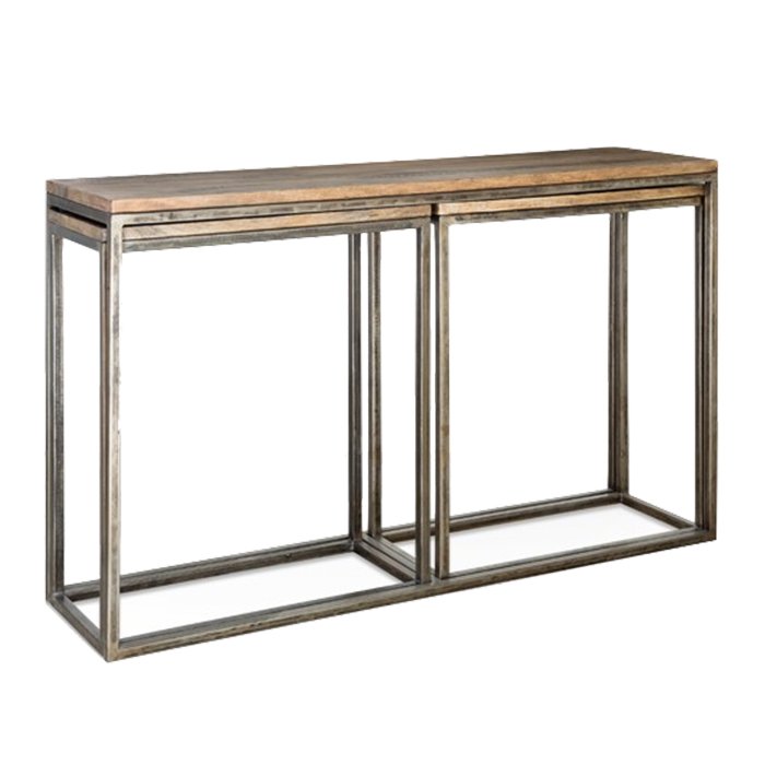 Консоль Industrial Metal Rust Triple Console Table  в Сочи | Loft Concept 