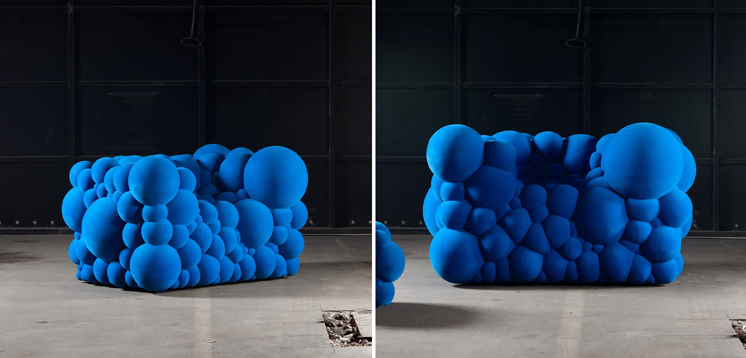 Дизайнерское Кресло Maarten De CEULAER MUTATION Blue Chair - фото
