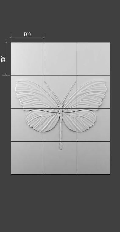 Барельеф BUTTERFLY в Сочи