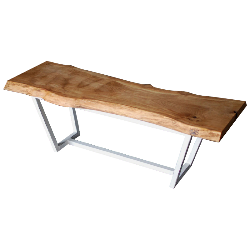 Кофейный стол Woodard Industrial Metal Rust Coffee Table Светлый дуб Белый в Сочи | Loft Concept 