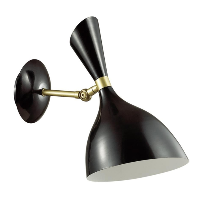 Бра Duke wall lamp Black Черный Латунь в Сочи | Loft Concept 