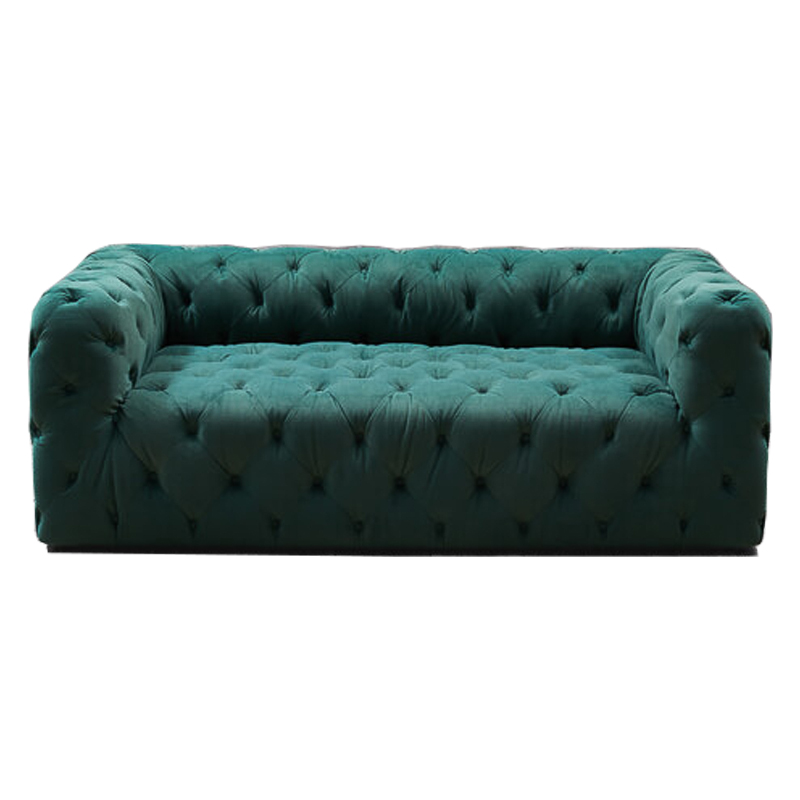 Диван Soho tufted green velor Изумрудный в Сочи | Loft Concept 