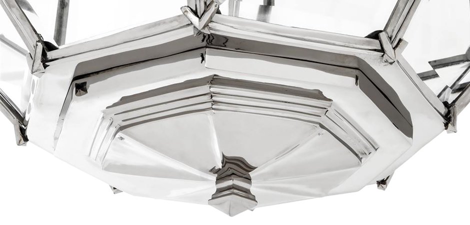 Люстра Lantern Owen Nickel L - фото №3