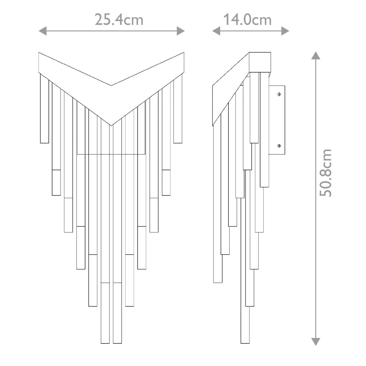Бра с длинными прозрачными трубками Eurofase в Сочи
