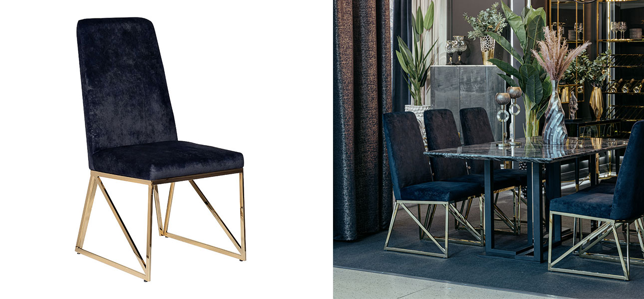 Стул барный Blave DARK BLUE - фото №3