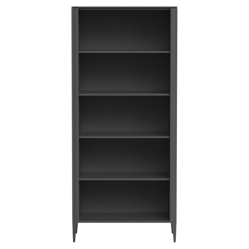 Стеллаж прямой темно-серый с открытыми полками Type  Серый в Сочи | Loft Concept 