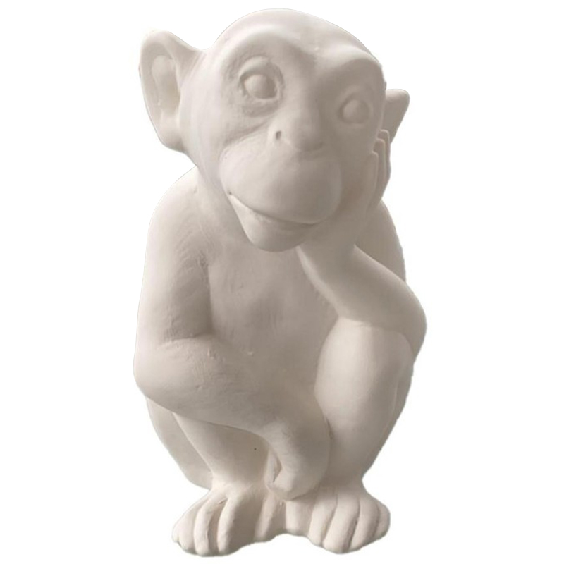 Статуэтка Abhika Monkey Bisc. Statuette Белый в Сочи | Loft Concept 