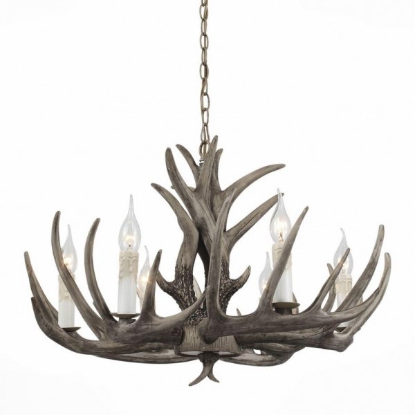 Люстра Hornland Chandelier 6 Grey Серый в Сочи | Loft Concept 