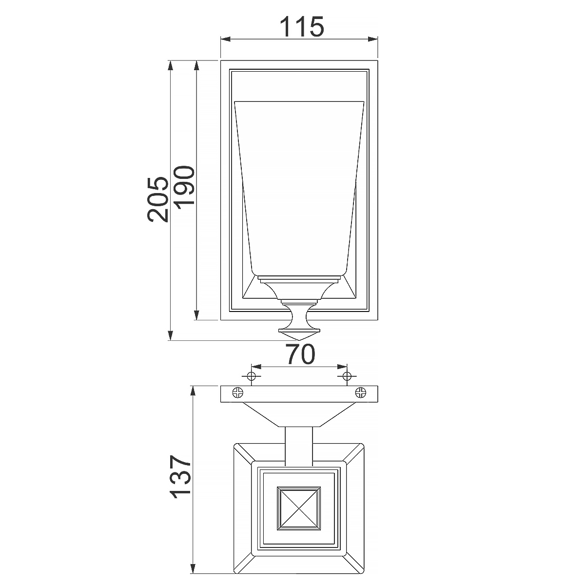 Бра с белым матовым плафоном на прямоугольном основании цвета хром Hinkley в Сочи