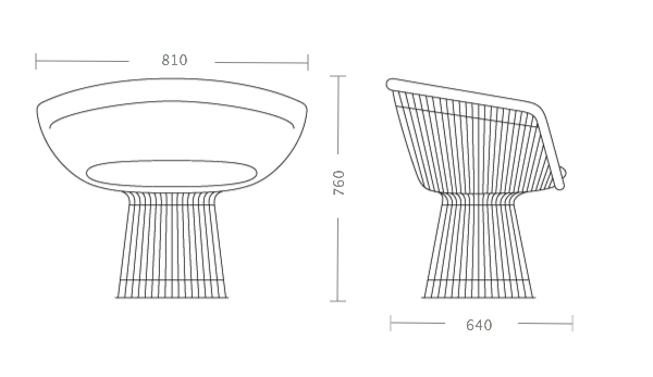 Кресло Platner lounge в Сочи