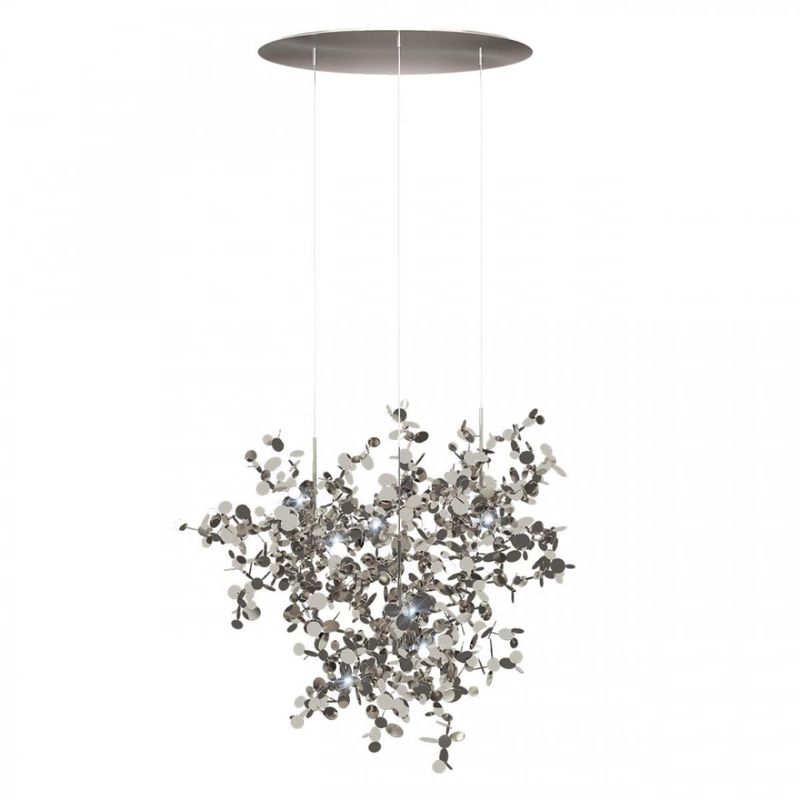 Люстра Terzani Argent Suspension Silver Pendant lamp диаметр 85 Серебряный в Сочи | Loft Concept 