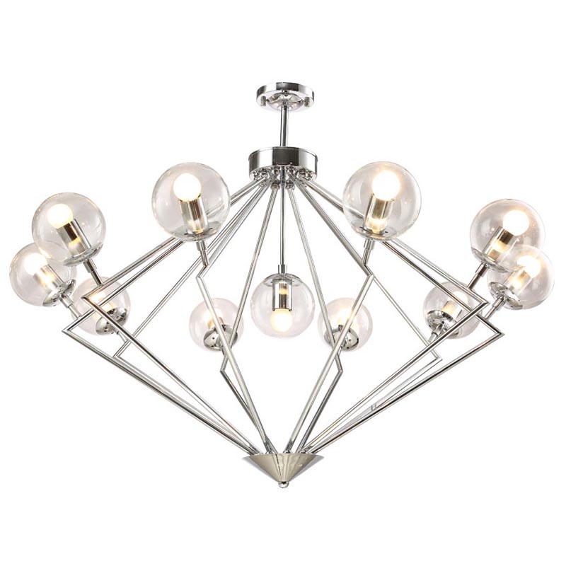 Люстра Liebaud Chandelier 11 lamp Хром в Сочи | Loft Concept 