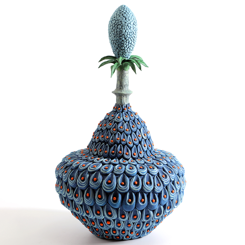 Статуэтка тропический фрукт Pandora Tropical Blue Orange Fruit Голубой Мульти в Сочи | Loft Concept 