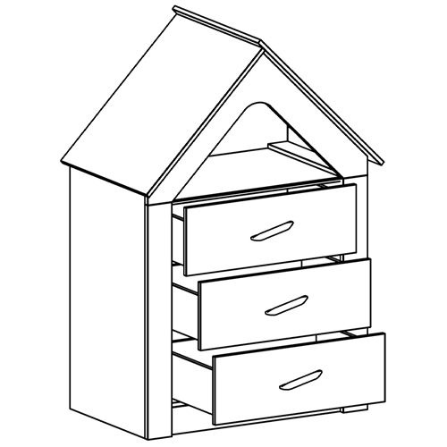 Комод в детскую Tiny Town Chest of Drawers в Сочи