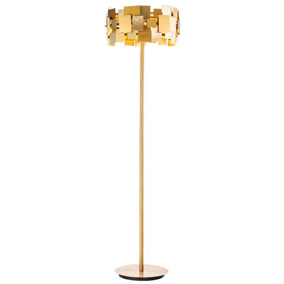 Торшер Gold Plate Floor Lamp  в Сочи | Loft Concept 