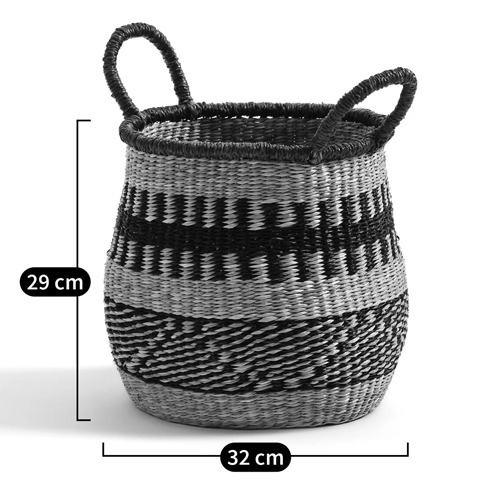 Круглая плетеная корзина Oyana Wicker Basket в Сочи