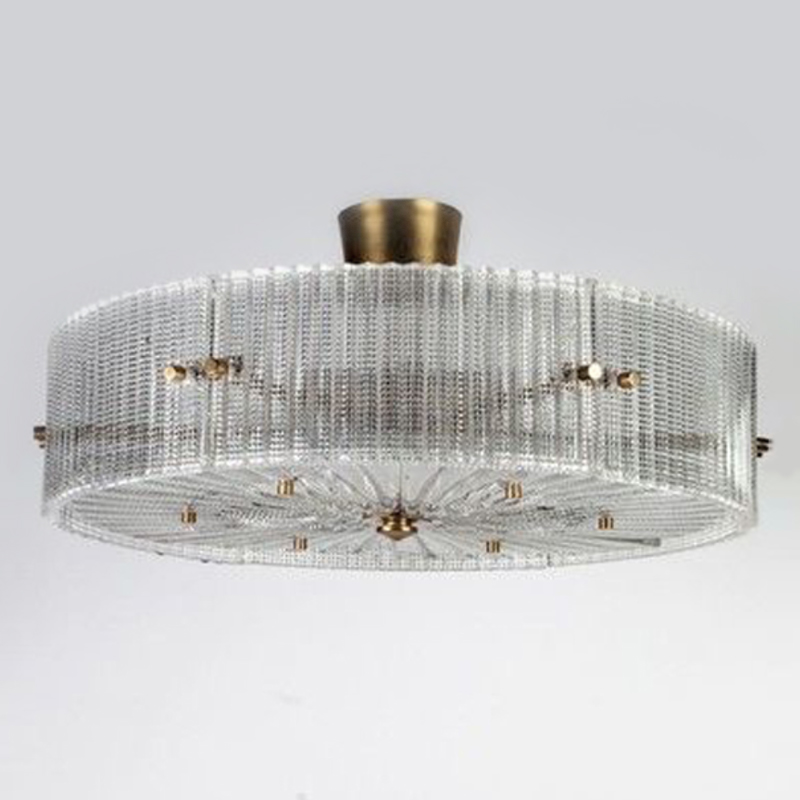 Потолочный светильник Cillian Ceiling Lamp Латунь Прозрачный в Сочи | Loft Concept 