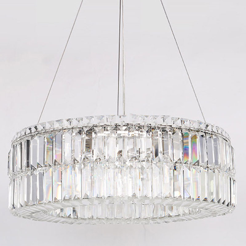 Люстра Darleen Crystal Nickel Chandelier 12 Никель Прозрачный (Transparent) в Сочи | Loft Concept 