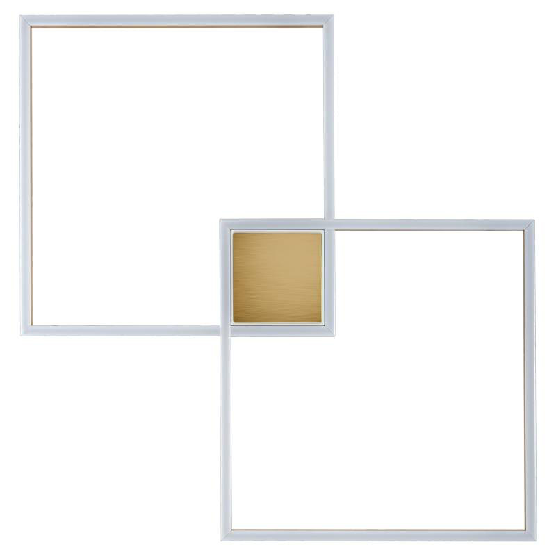 Потолочный светильник Squares Geometrical Shape Ceiling Light Золотой Белый в Сочи | Loft Concept 