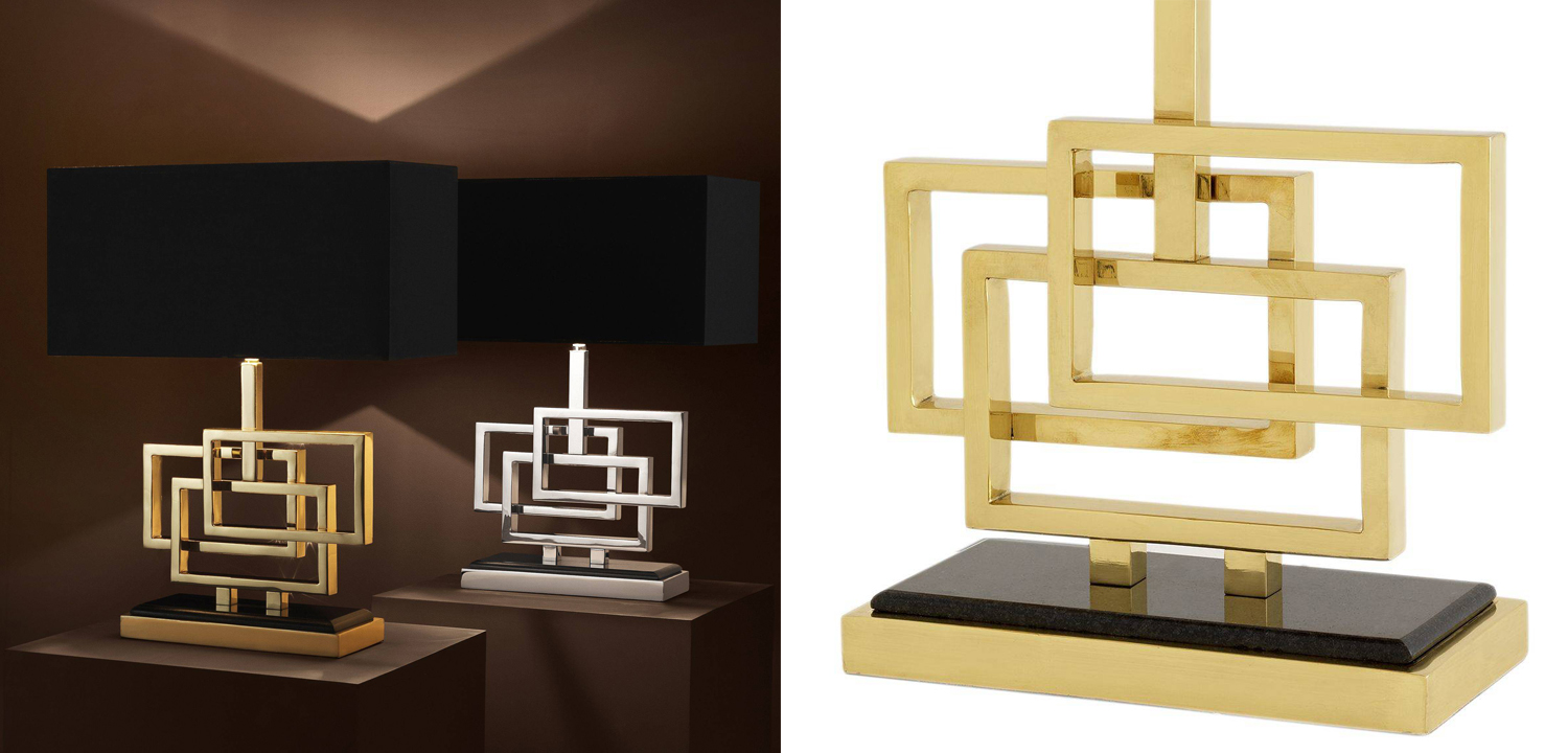 Настольная лампа Eichholtz Table Lamp Windolf Brass - фото