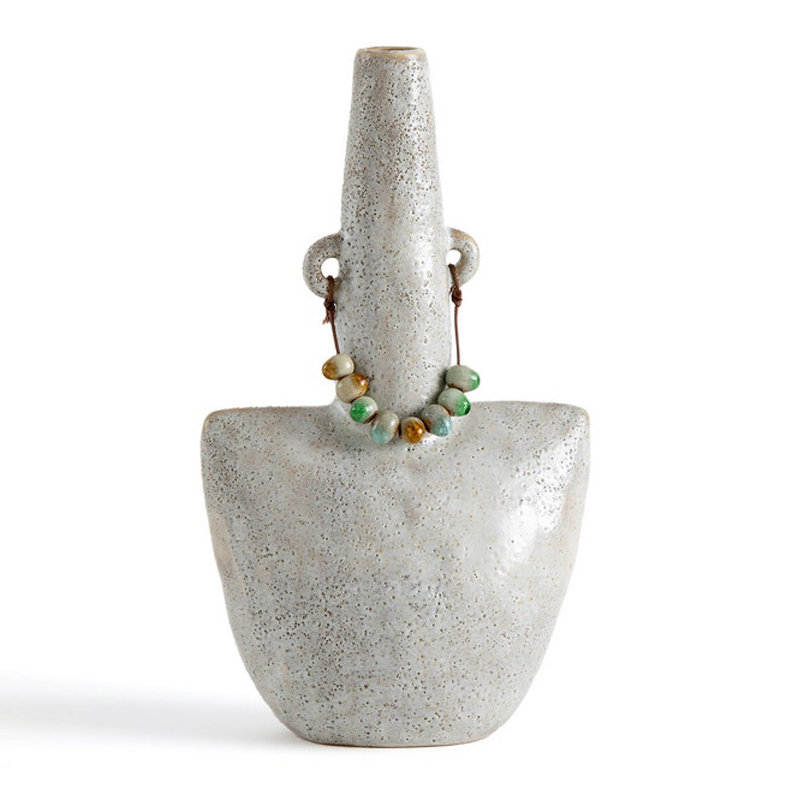 Ваза Ceramic Vase Beads On The Ears Бежевый в Сочи | Loft Concept 