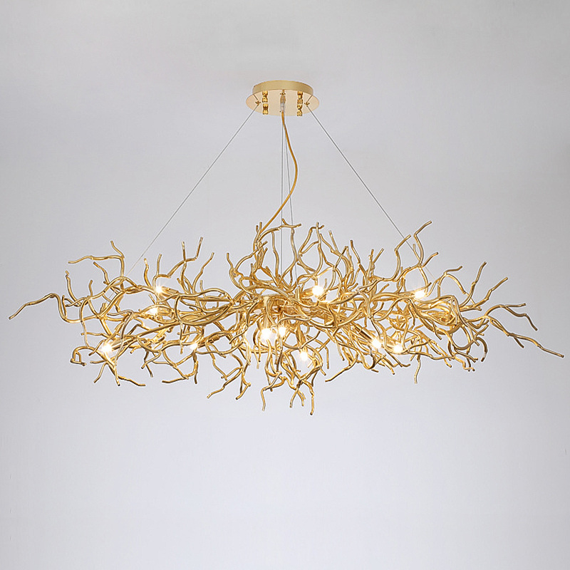 Люстра Felicite Long Gold Branches Chandelier Золотой в Сочи | Loft Concept 