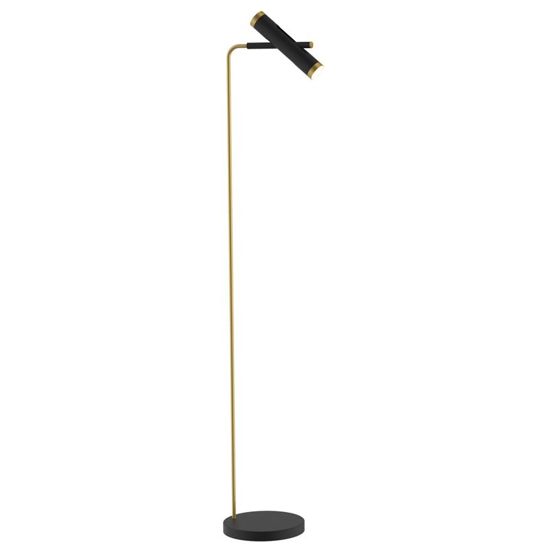 Торшер Rainer Floor Lamp black Черный Золотой в Сочи | Loft Concept 