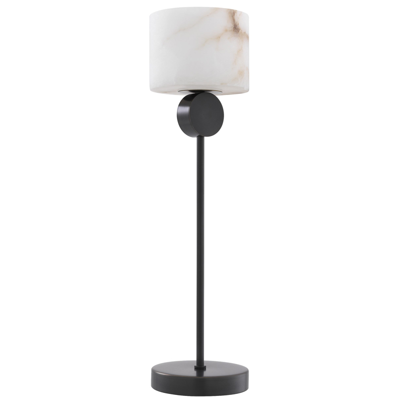 Настольная лампа Eichholtz Table Lamp Etruscan Bronze Темная бронза Белый в Сочи | Loft Concept 