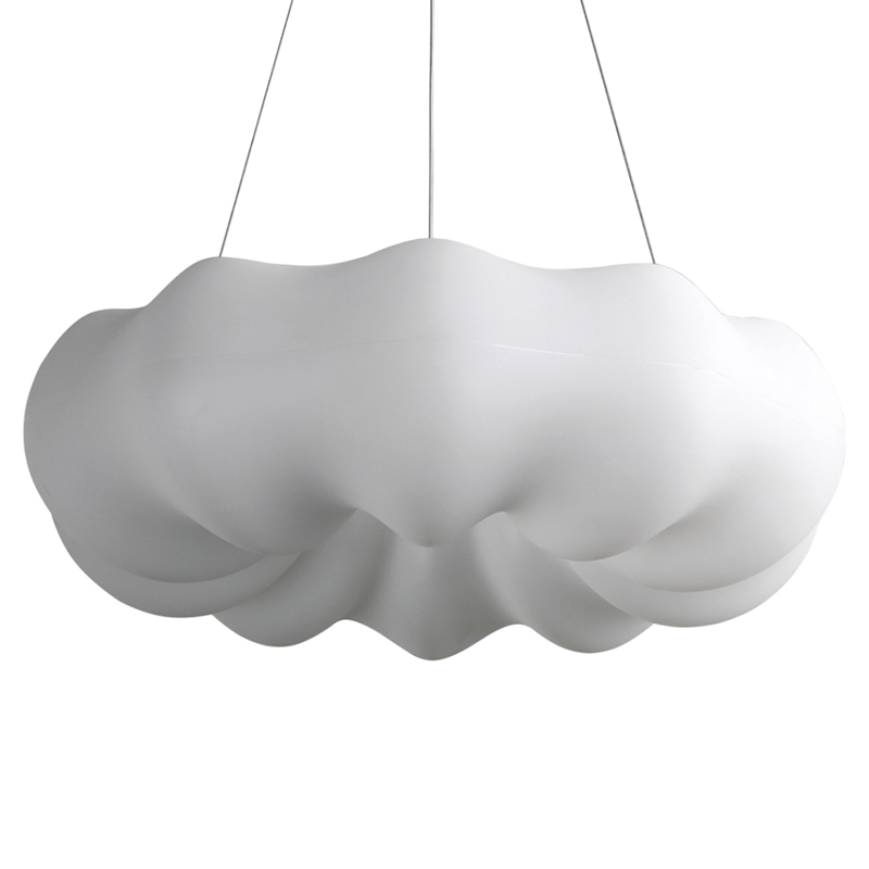 Подвесной светильник светодиодный из стали с пультом Cloudy Light White Белый в Сочи | Loft Concept 