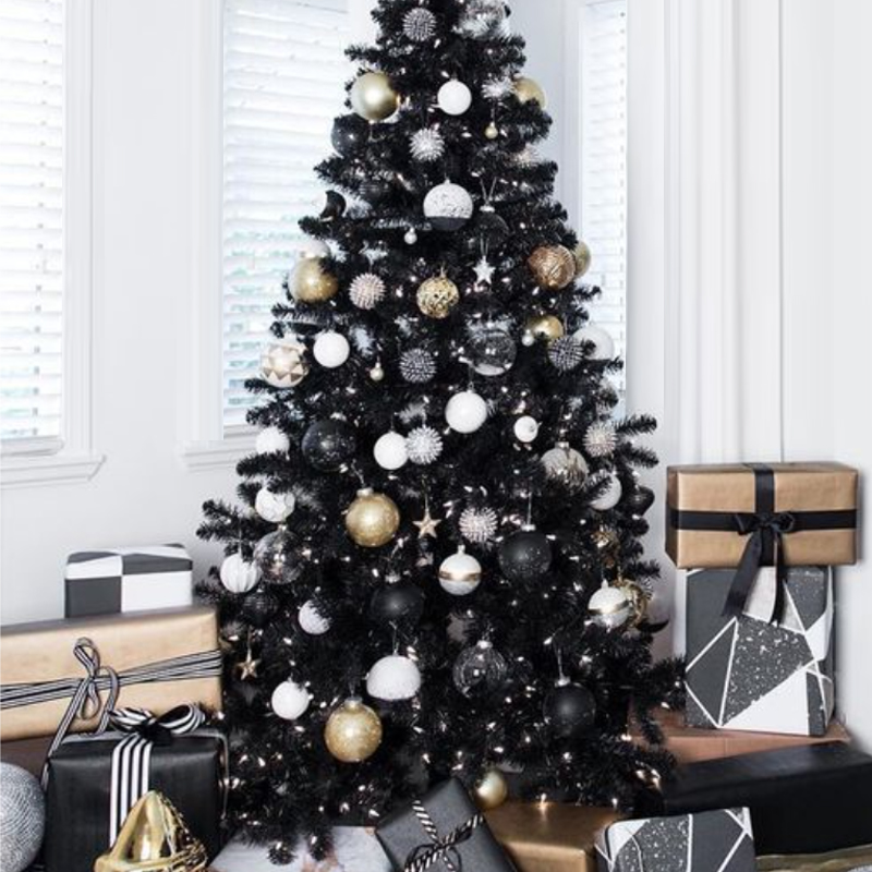 Дизайнерская Ель Christmas Tree Black and Gold Decor Черный Белый Золотой в Сочи | Loft Concept 