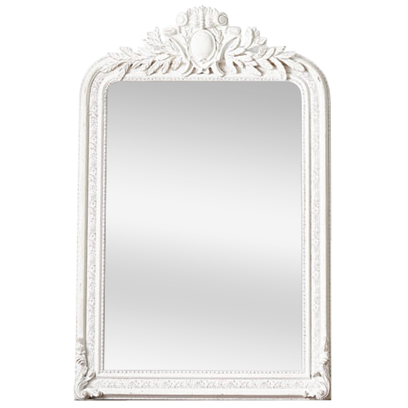 Зеркало Polastron Mirror White Белый винтажная патина   в Сочи | Loft Concept 