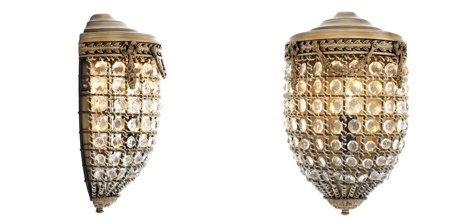 Бра Eichholtz Wall Lamp Emperor Brass - Loft-Concept в Сочи