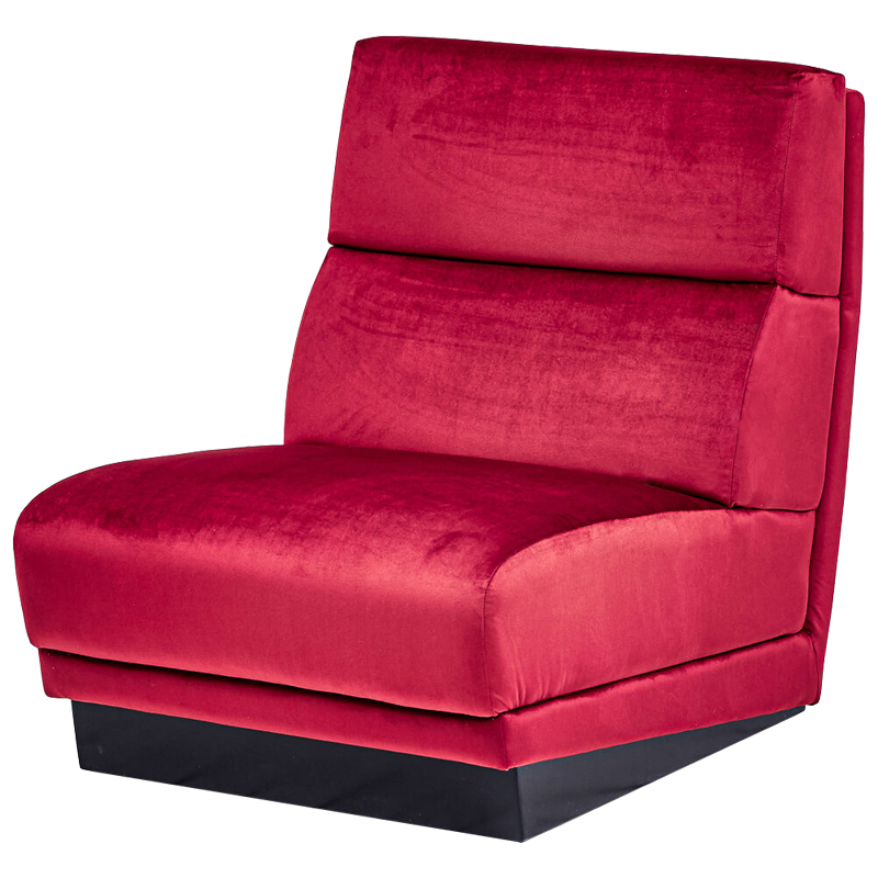 Кресло Berkeley Chair Crimson Малиновый (Crimson) Черный в Сочи | Loft Concept 