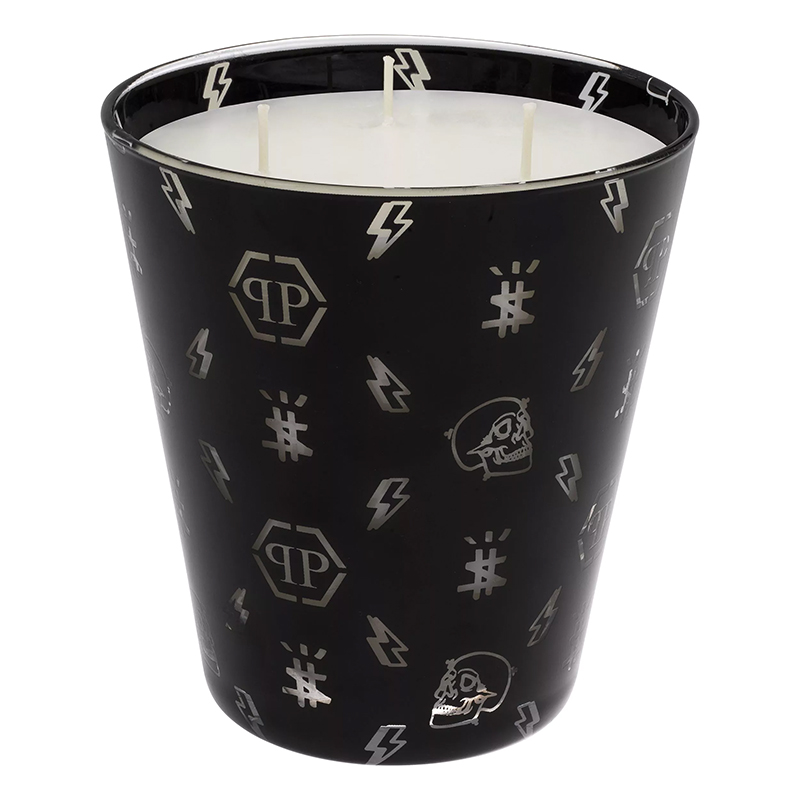 Свеча Philipp Plein Candle Monogram M Черный Белый в Сочи | Loft Concept 