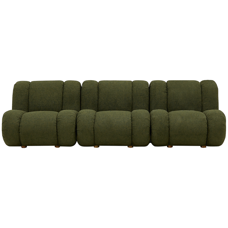 Модульный диван Erasmus Modular Sofa Green Зеленый Коричневый в Сочи | Loft Concept 