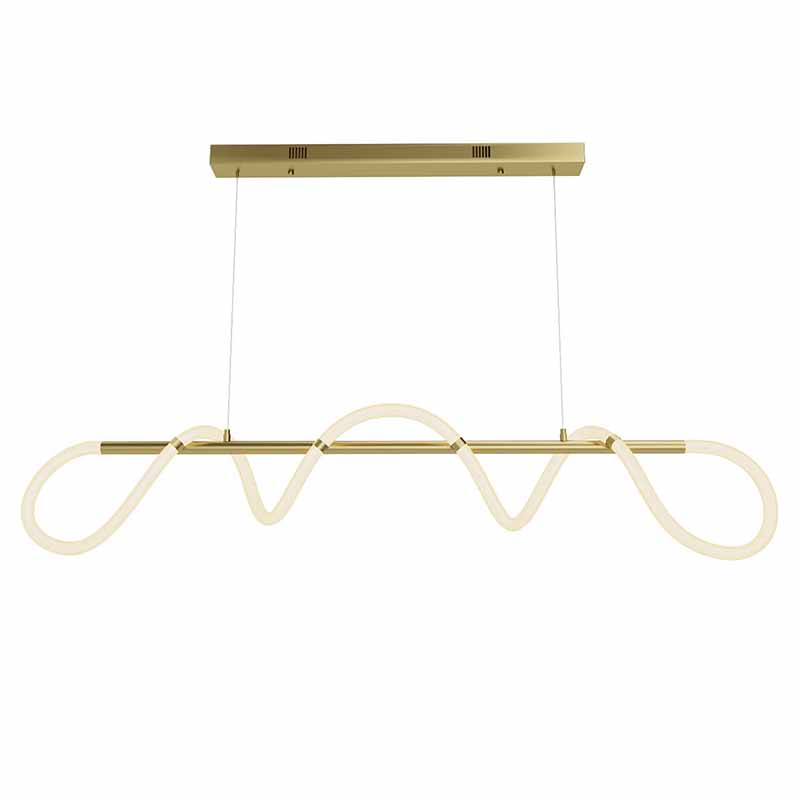 Люстра Luke Lampco Tracer Chandelier Gold Line Белый Золотой в Сочи | Loft Concept 