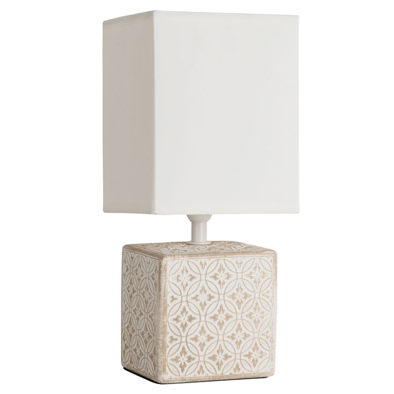 Настольная лампа Дизайнерская Lazio Ivory Table Lamp ivory ( слоновая кость ) в Сочи | Loft Concept 