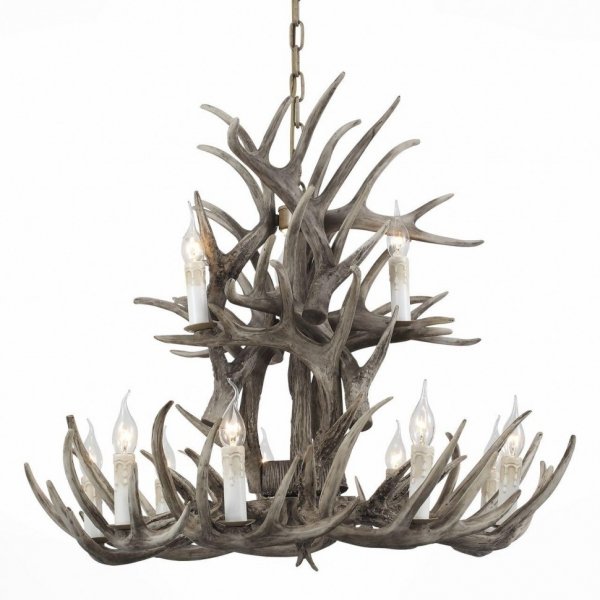 Люстра Hornland Chandelier 12 Grey Серый в Сочи | Loft Concept 