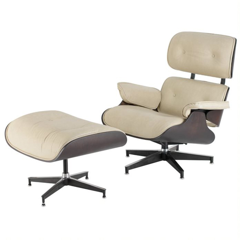 Кресло Eames Lounge Chair & Ottoman cream Кремовый в Сочи | Loft Concept 