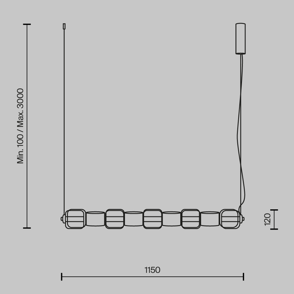 Подвесной светильник Ritmo 3000К 22Вт в Сочи
